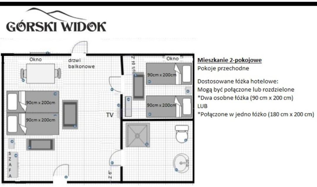 Gorski Widok Karpacz Apartamenty I Pokoje- Salon Kominkowy חדר תמונה